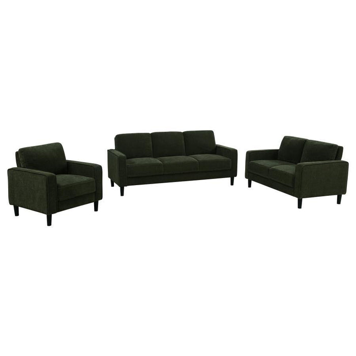 Ruth - Upholstered Track Arm Sofa Set - Simple Home Plus