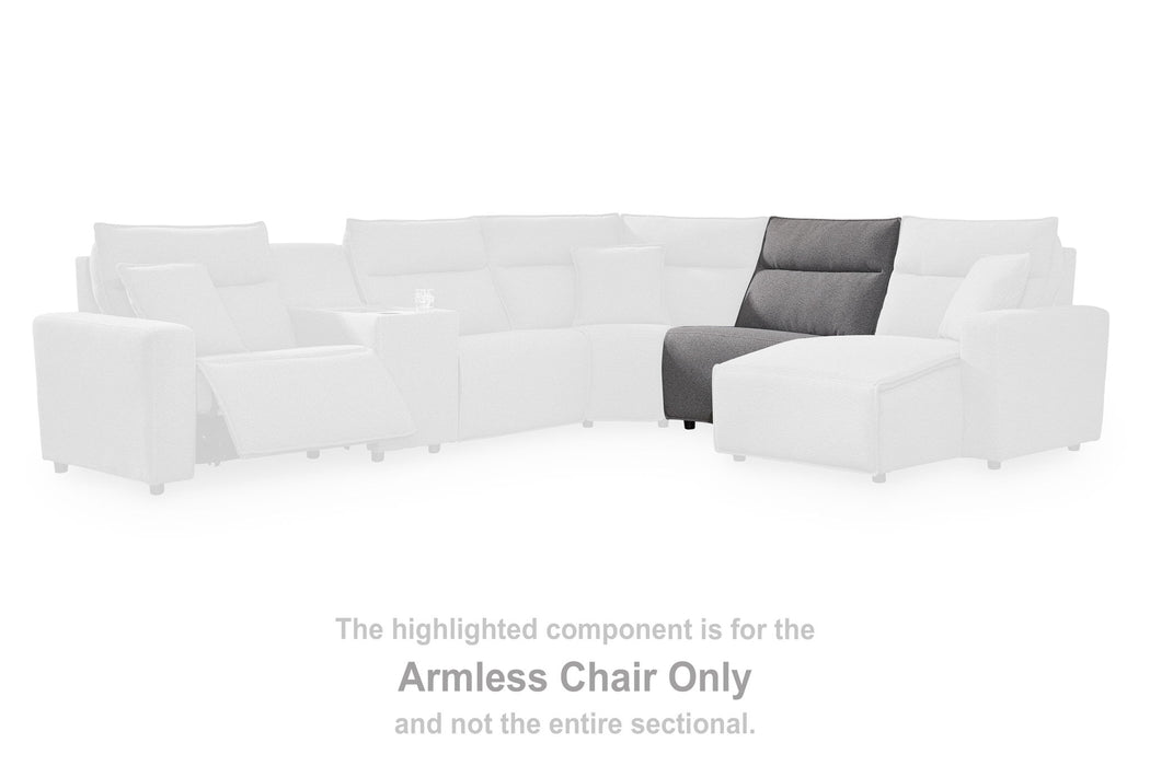 ModMax II - Armless Chair - Salt And Pepper - Simple Home Plus