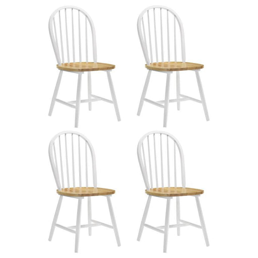 Cinder - Wood Dining Side Chair (Set of 4) - White - Simple Home Plus