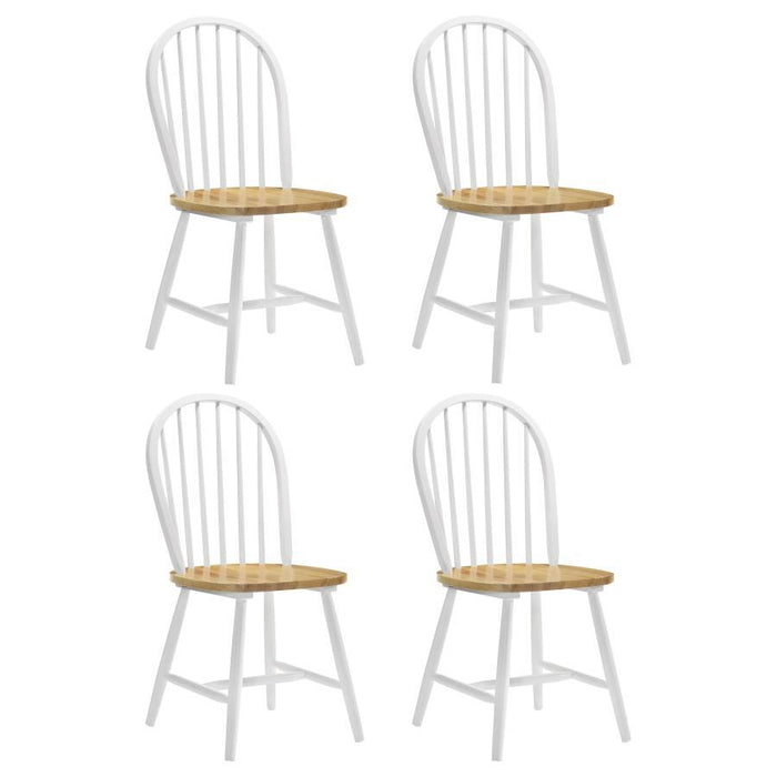 Cinder - Wood Dining Side Chair (Set of 4) - White - Simple Home Plus