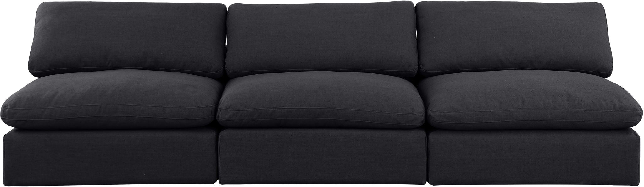 Comfy - Linen Modular Armless Sofa 3 Seats - Simple Home Plus