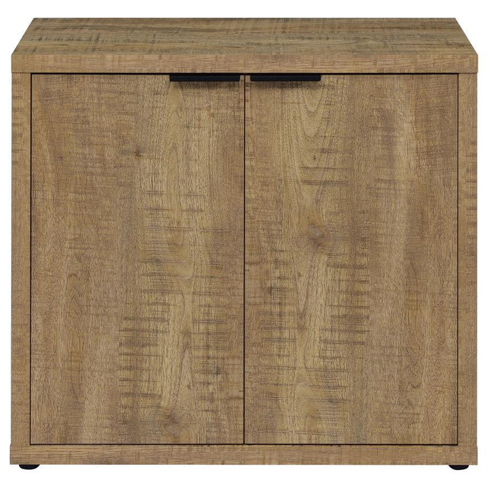 Pepita - 2 Door Engineered Wood Accent Cabinet - Mango Brown - Simple Home Plus