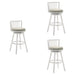Harper - 26" Amber Glow Counter Height Rubberwood Swivel Barstool - Simple Home Plus