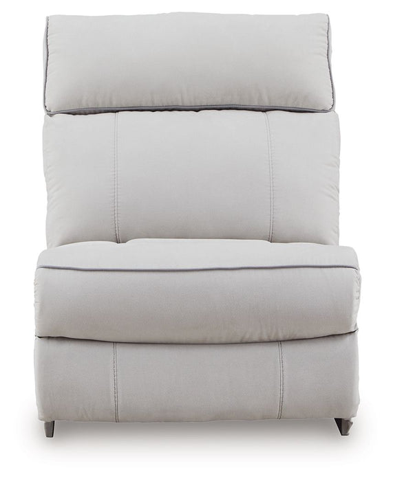 Social Pointe - Armless Chair - Pearl / Ash - Simple Home Plus