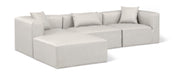 Cube - 4 Piece Modular Sectional With Chaise - Simple Home Plus