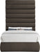 Adam - Boucle Fabric Bed With 89" Headboard - Simple Home Plus