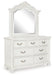 Montelaine - Antique White - Dresser And Mirror - Simple Home Plus