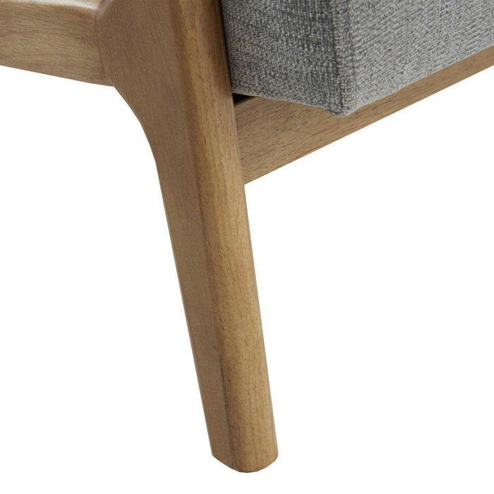 Novak - Mid-Century Modern Accent Armchair (Set of 2) - Gray - Simple Home Plus