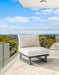 Maldives - Water Resistant Outdoor Patio Armless Chair With Gray Frame - Simple Home Plus