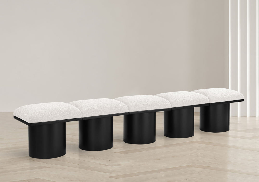 Pavilion - 5 Piece Modular Bench With Black Base - Simple Home Plus