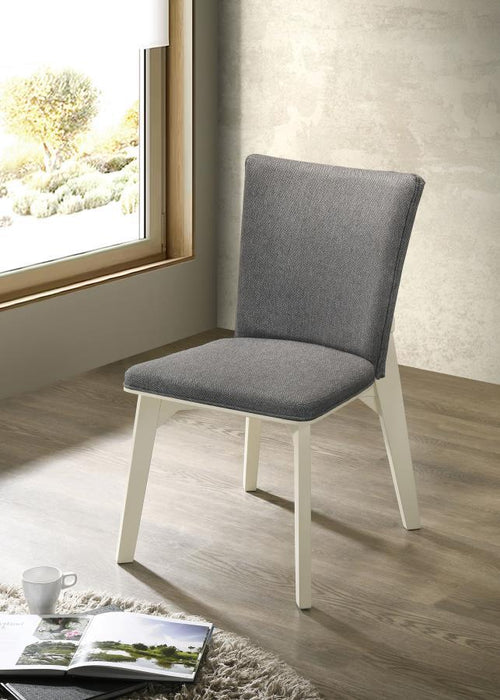 Biloxi - Upholstered Dining Side Chair (Set of 2) - Gray - Simple Home Plus