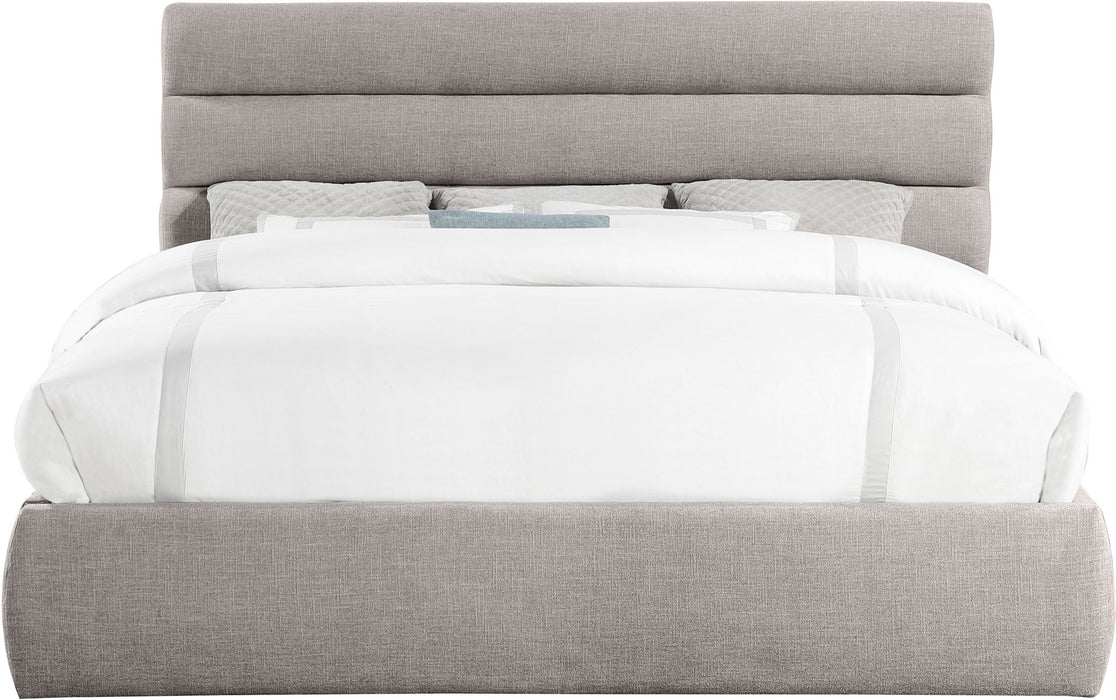 Adam - Linen Fabric Bed With 52" Headboard - Simple Home Plus
