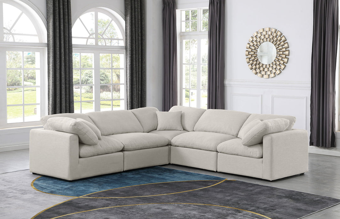 Indulge - Linen 5 Piece Modular Corner Sectional - Simple Home Plus