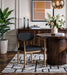 Riccio - Dining Arm Chair (Set of 2) - Natural And Gold Frame - Simple Home Plus