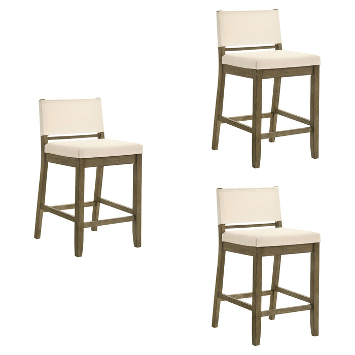 Yaneli - Contemporary Natural Wood Counter Height Kitchen Bar Stool - Simple Home Plus