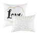 Raina - Twin Metallic Printed Comforter Set - Ivory / Gold - Simple Home Plus