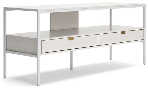 Deznee - White - Large TV Stand - Simple Home Plus