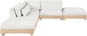 Turin - Chenille Fabric Upholstered Modular Sectional - White - Simple Home Plus