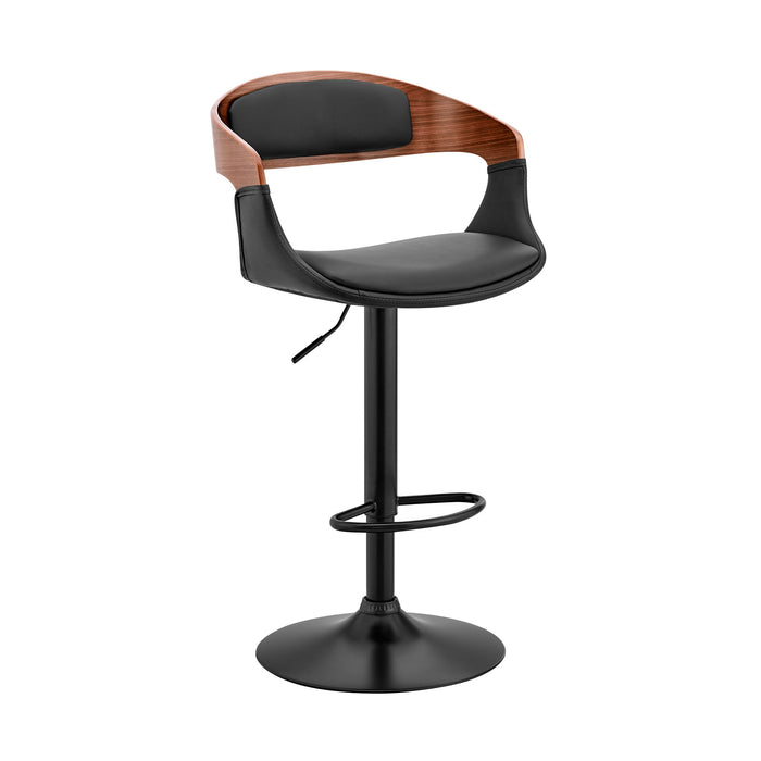 Benson - Adjustable Bar Stool - Walnut Wood - Simple Home Plus