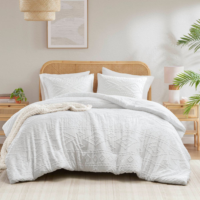 Gigi - Full/Queen Comforter Mini Set - White - Simple Home Plus