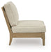Clare View - Armless Chair With Cushion - Beige - Simple Home Plus