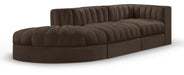 Rummi - Velvet Performance Fabric Upholstered 3 Piece Modular Sectional - Simple Home Plus