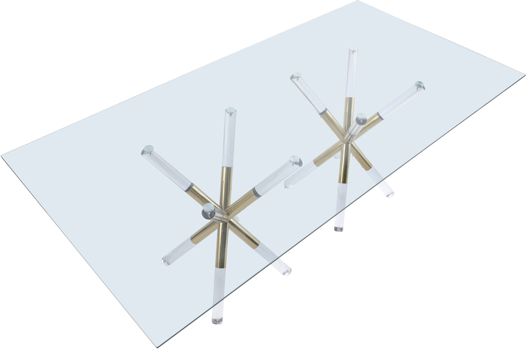 Mercury - Dining Table - Pearl Silver - Simple Home Plus