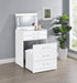 Danbury - 3-Drawer Makeup Vanity & Stool Set - Simple Home Plus