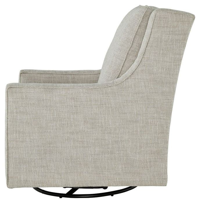 Kambria - Fog - Swivel Glider Accent Chair - Simple Home Plus