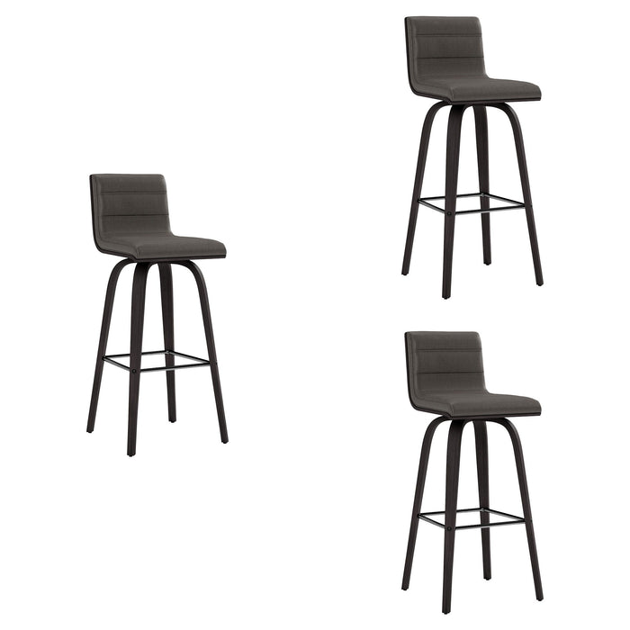 Vienna - 30" Swivel Bar Stool - Black Wood - Simple Home Plus