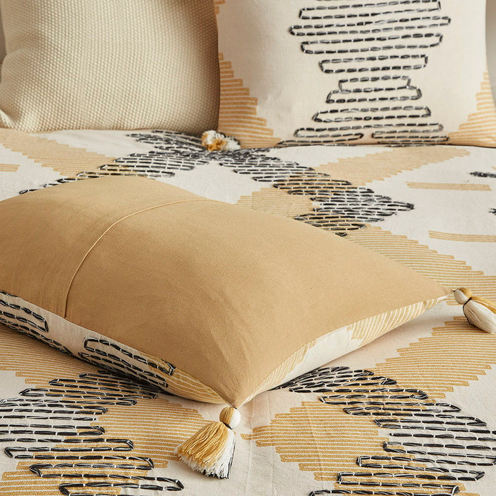 Arizona - 3 Piece Duvet Cover Set - Yellow - Simple Home Plus
