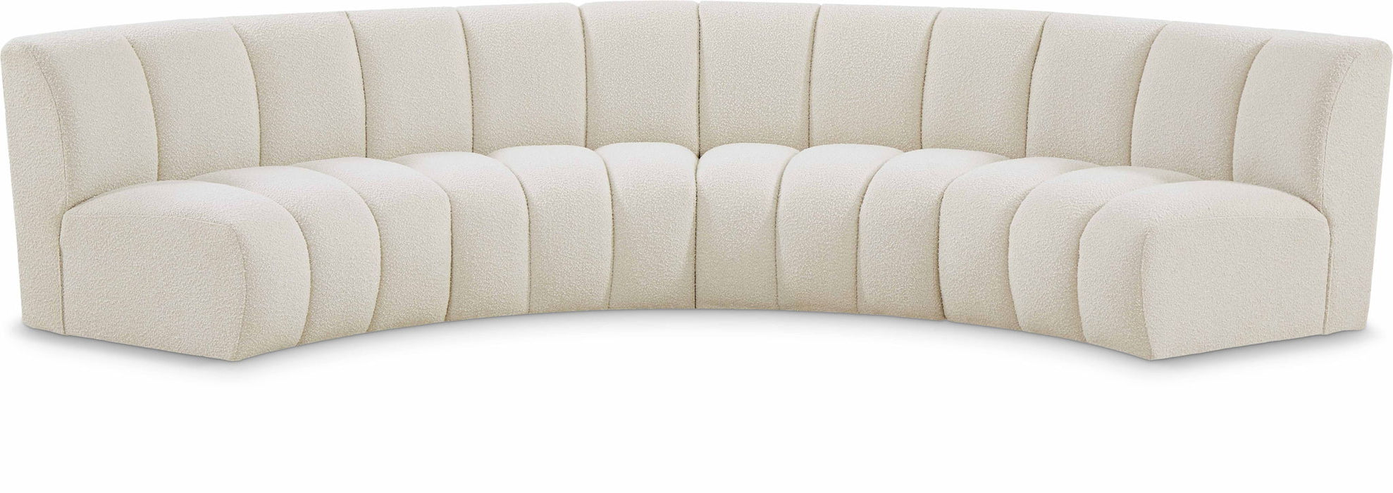Infinity - 4 Piece Boucle Modular Sectional - Simple Home Plus