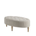 Clara - Accent Ottoman - Linen - Simple Home Plus