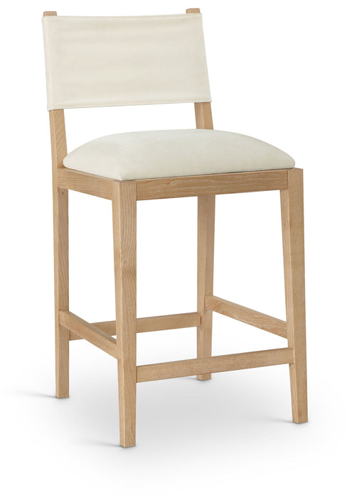 Avon - Linen Textured Performance Fabric Upholstered Counter Stool - Simple Home Plus