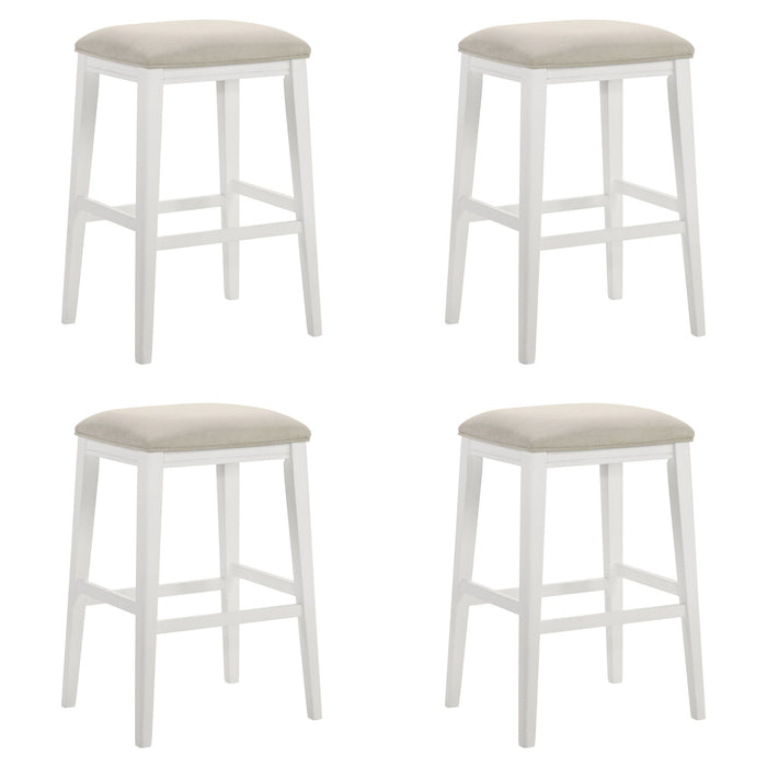 Jane - Contemporary Transitional Wood Bar Height Kitchen Bar Stool - Simple Home Plus