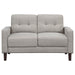 Bowen - Upholstered Track Arm Tufted Loveseat - Simple Home Plus