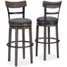 Caitbrook - Gray - Tall UPH Swivel Barstool - Simple Home Plus