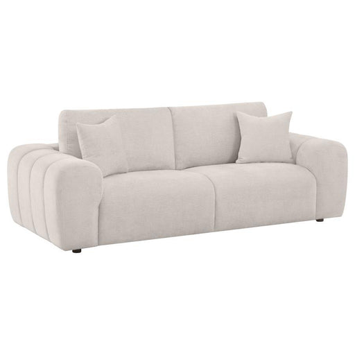 Burnett - Chenille Upholstered Wide Arm Sofa - Simple Home Plus