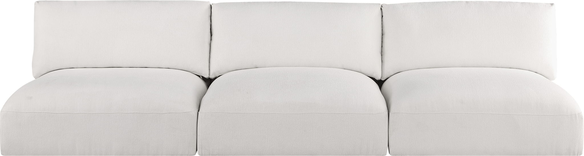Ease - 3 Seat Modular Armless Sofa - Simple Home Plus