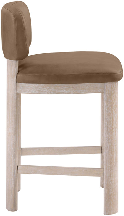 Paloma - Faux Leather Upholstered Counter Stool (Set of 2) - Simple Home Plus
