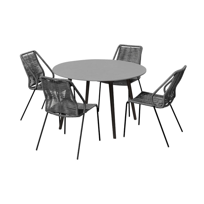 Kylie And Clip - 5 Piece Outdoor Patio Dining Set - Simple Home Plus