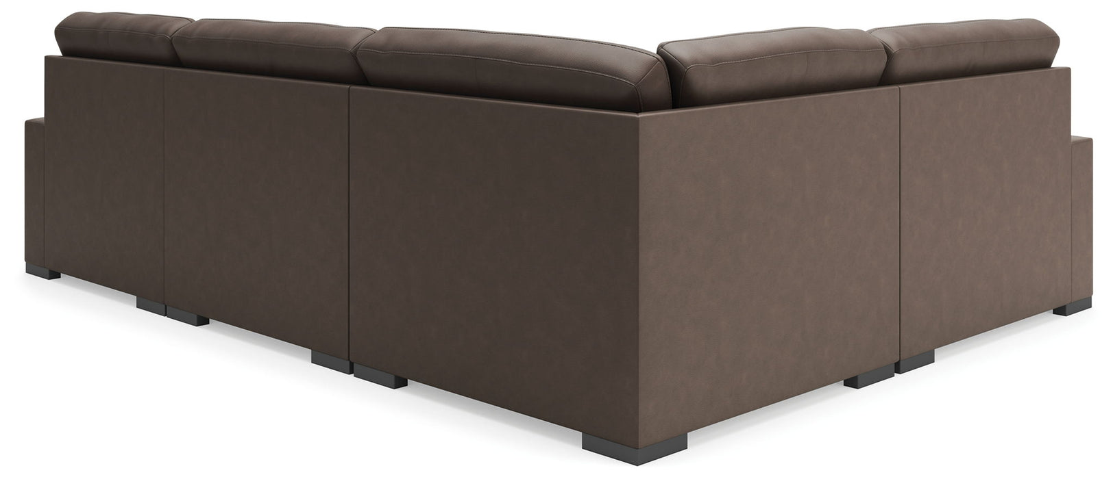 Calden - 4-Piece Sectional With RAF Corner Chaise - Chocolate - Simple Home Plus