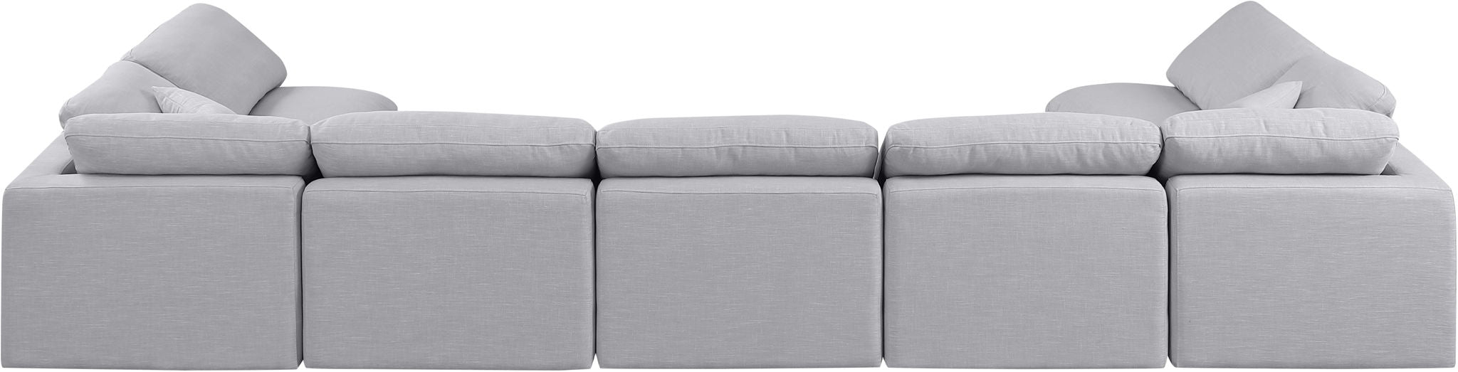 Indulge - Linen 7 Piece Modular U-Shaped Sectional - Simple Home Plus