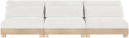Turin - Chenille Fabric Upholstered Modular Sectional - White - Simple Home Plus