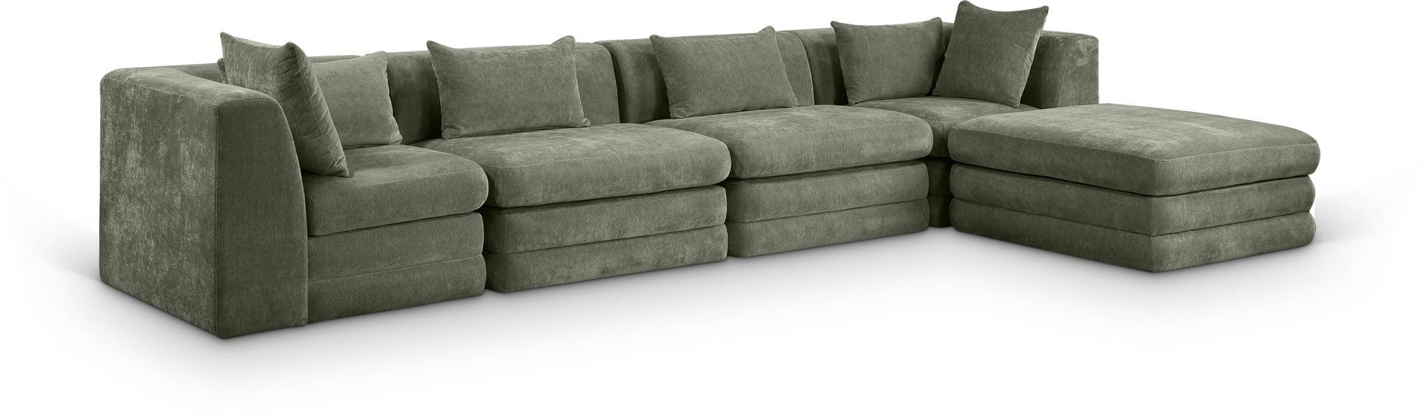 Stellar - 5 Piece Upholstered Modular Sectional - Simple Home Plus