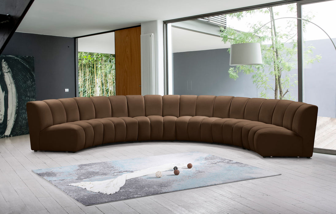 Infinity - 6 Piece Velvet Modular Sectional - Simple Home Plus