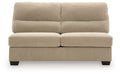 SimpleJoy - Armless Loveseat - Sand - Simple Home Plus