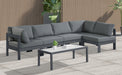 Nizuc - Outdoor Patio 5 Piece Modular Sectional With Gray Frame - Simple Home Plus