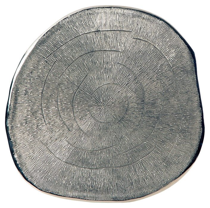 Laverford - Chrome / Black - Round End Table - Simple Home Plus