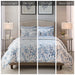 Sofia - California King Reversible Complete Bedding Set - Blue - Simple Home Plus
